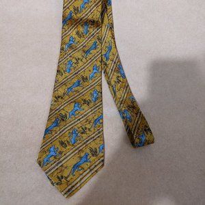 Brioni tie silk hand made in italy panther